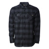 Charcoal Heather Black Flannel