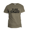 PURE ALPHA This shirt is for those rare souls who grind with a savage fierceness to make their dreams a reality. These individuals come in the form of Achievers, Leaders, Providers, Helpers & Athletes. In honor of these ALPHAs we made this shirt especially awesome!