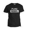 PURE REBEL ultra soft T-SHIRT This shirt is for those who grind with a rebellious spirit, a savage fierceness to make their dreams become a reality. To a PURE REBEL rules are simply a suggestion because nothing can cage their maverick spirit. We added a distressed texture to the design which represents the hard work, long hours and sacrifices required to live a life others can only talk about.