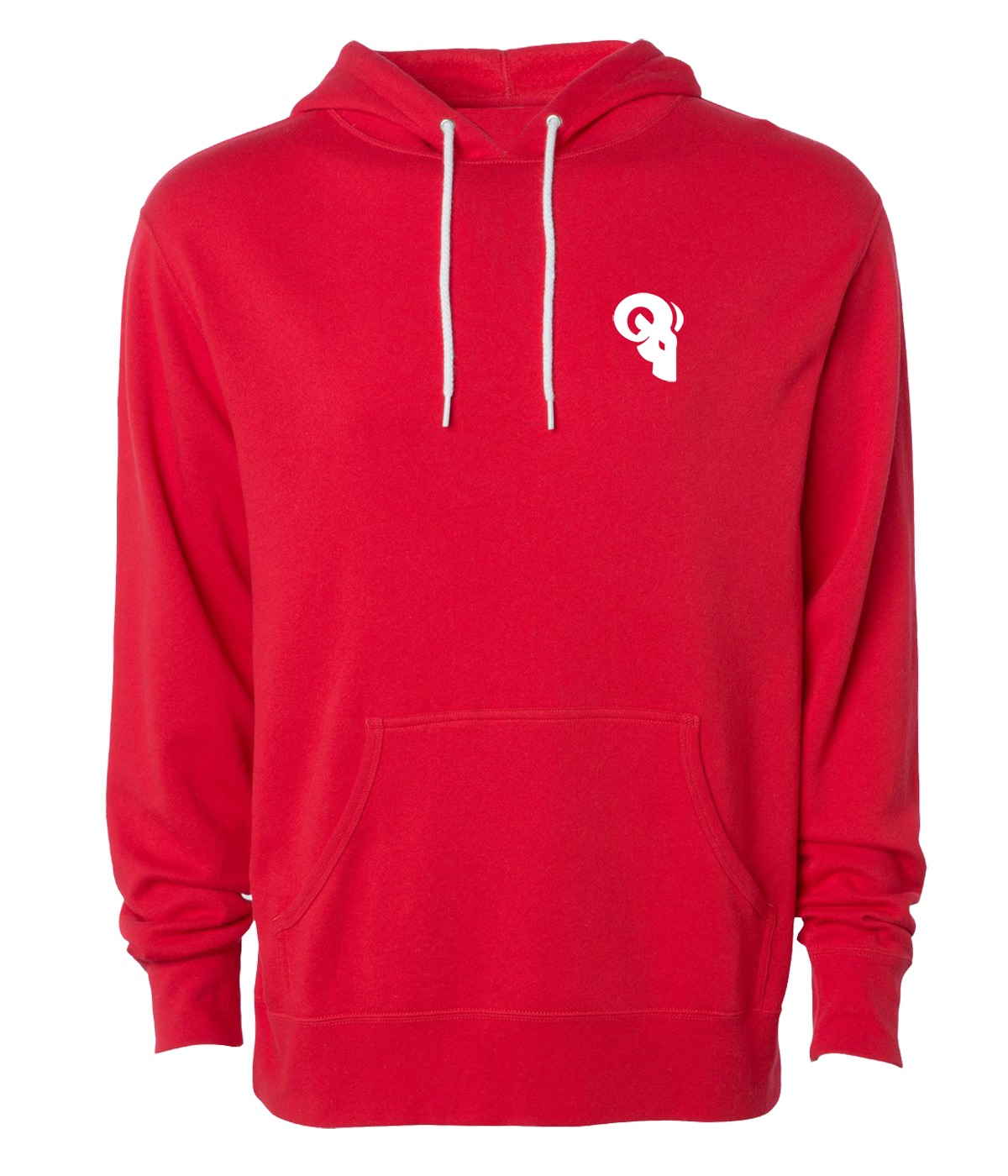 Red Lightweight Hoodie