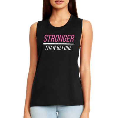 women's STRONGER THAN BEFORE ultra-soft muscle tank top