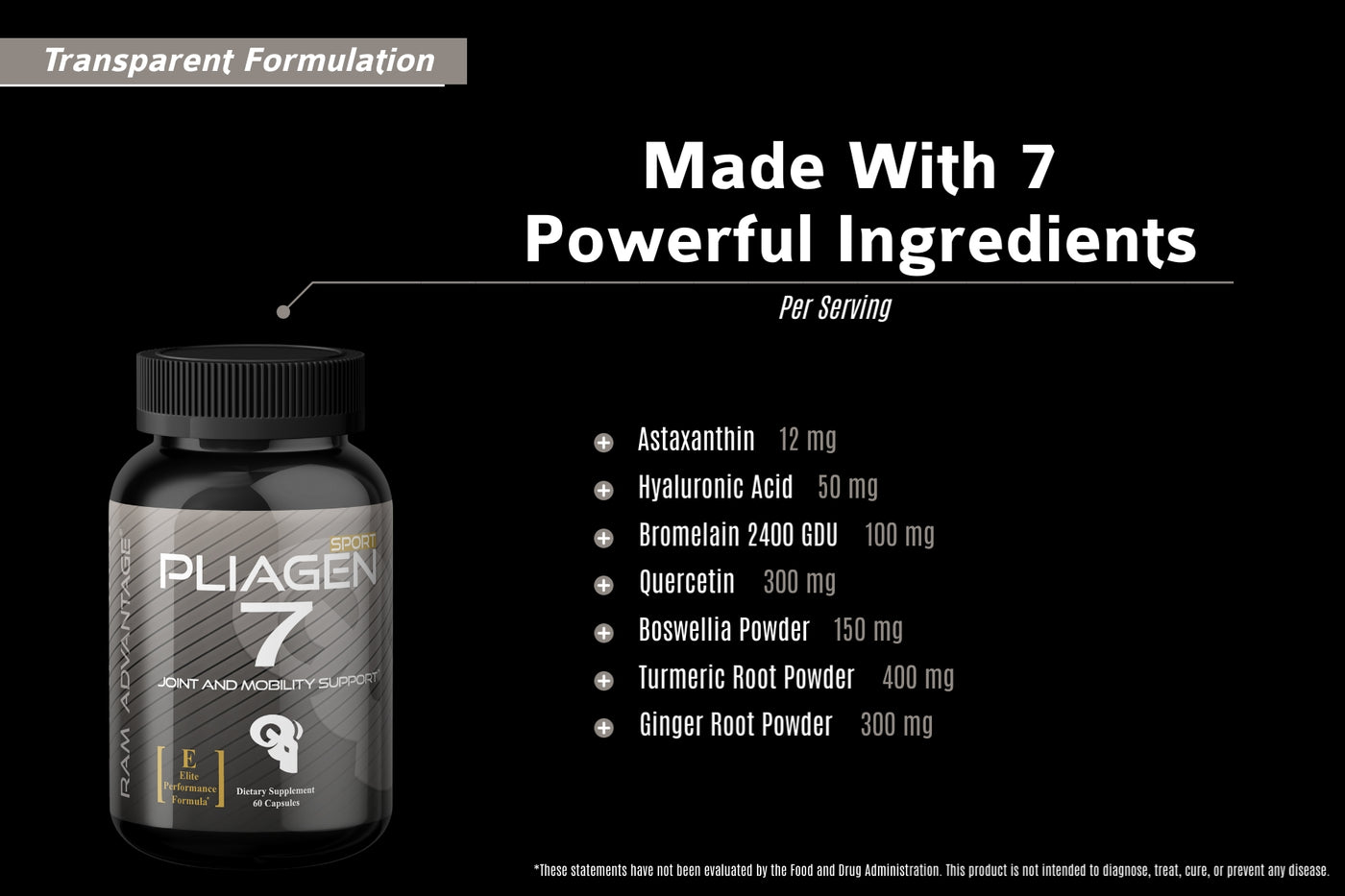 PLIAGEN is precisely formulated to support mobility for an active lifestyle, allowing you to experience all life has to offer. All RAM ADVANTAGE products are independently tested for purity. PLIAGEN is gluten, soy and caffeine free
