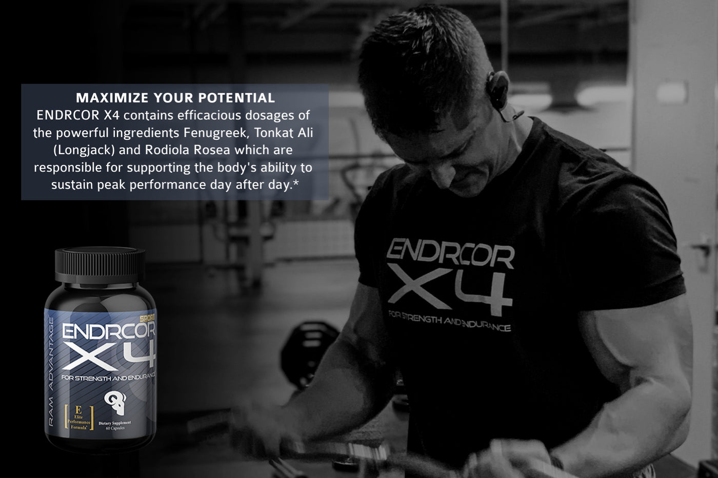 Improved body composition, leaner, denser muscles. Made for both men and women, stackable with all RAM ADVANTAGE products.