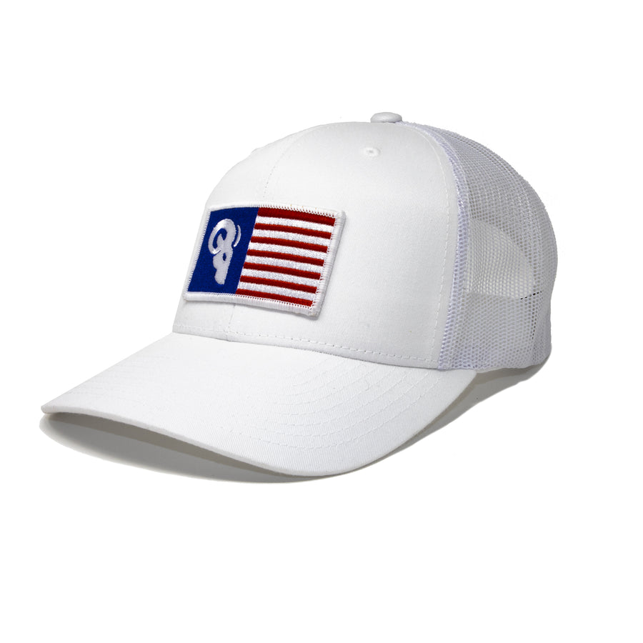 American Patch White Trucker / Snapback