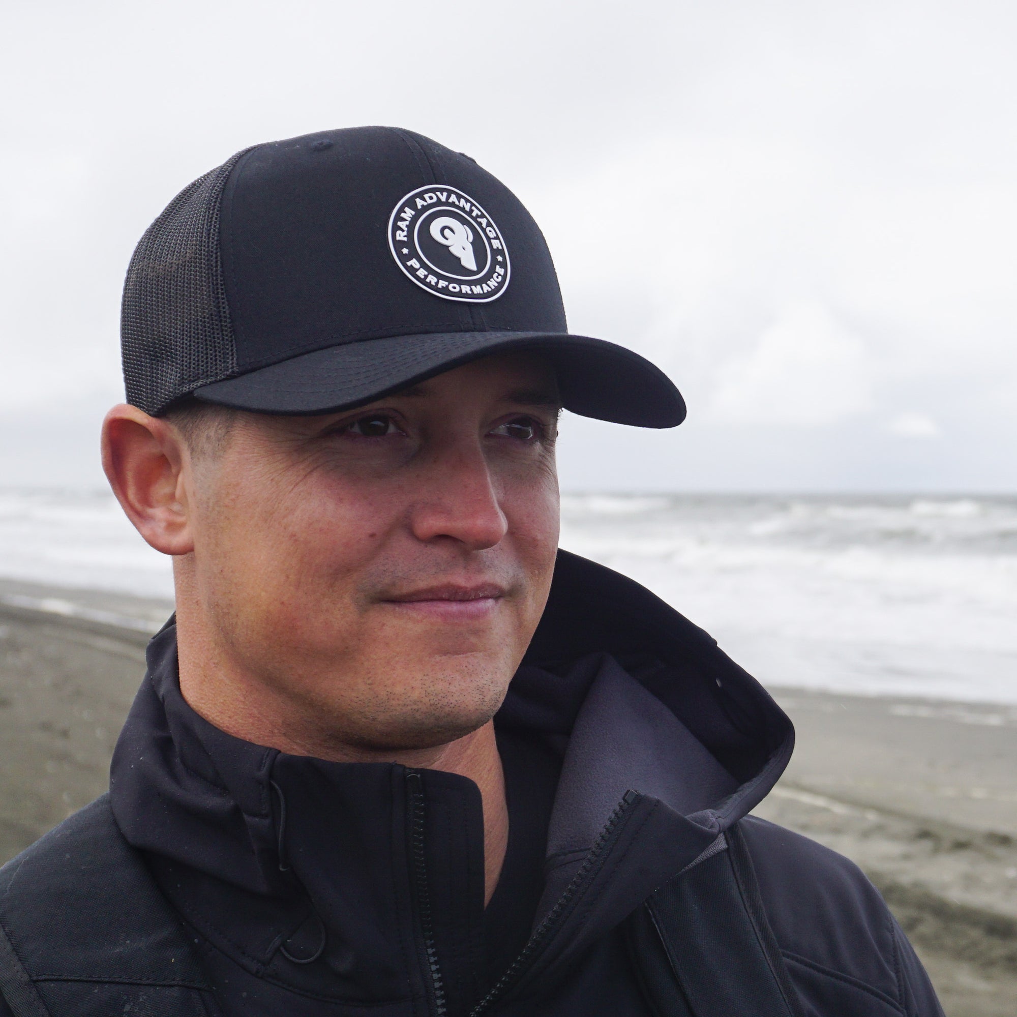 Black White Patch Trucker / Snapback