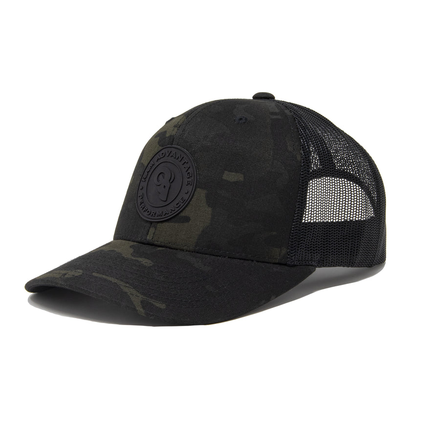 Black Camo Patch Trucker / Snapback