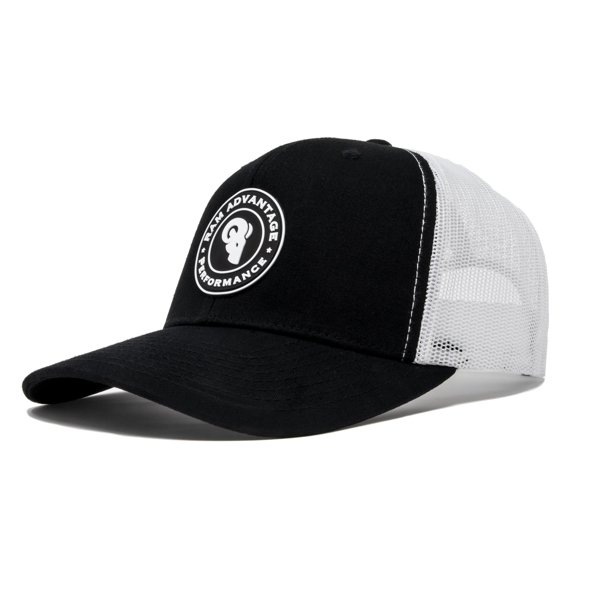Retro Black White Patch Trucker / Snapback