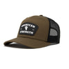 AMERICAN STRENGTH trucker hat, Coyote trendy, strong trucker hat