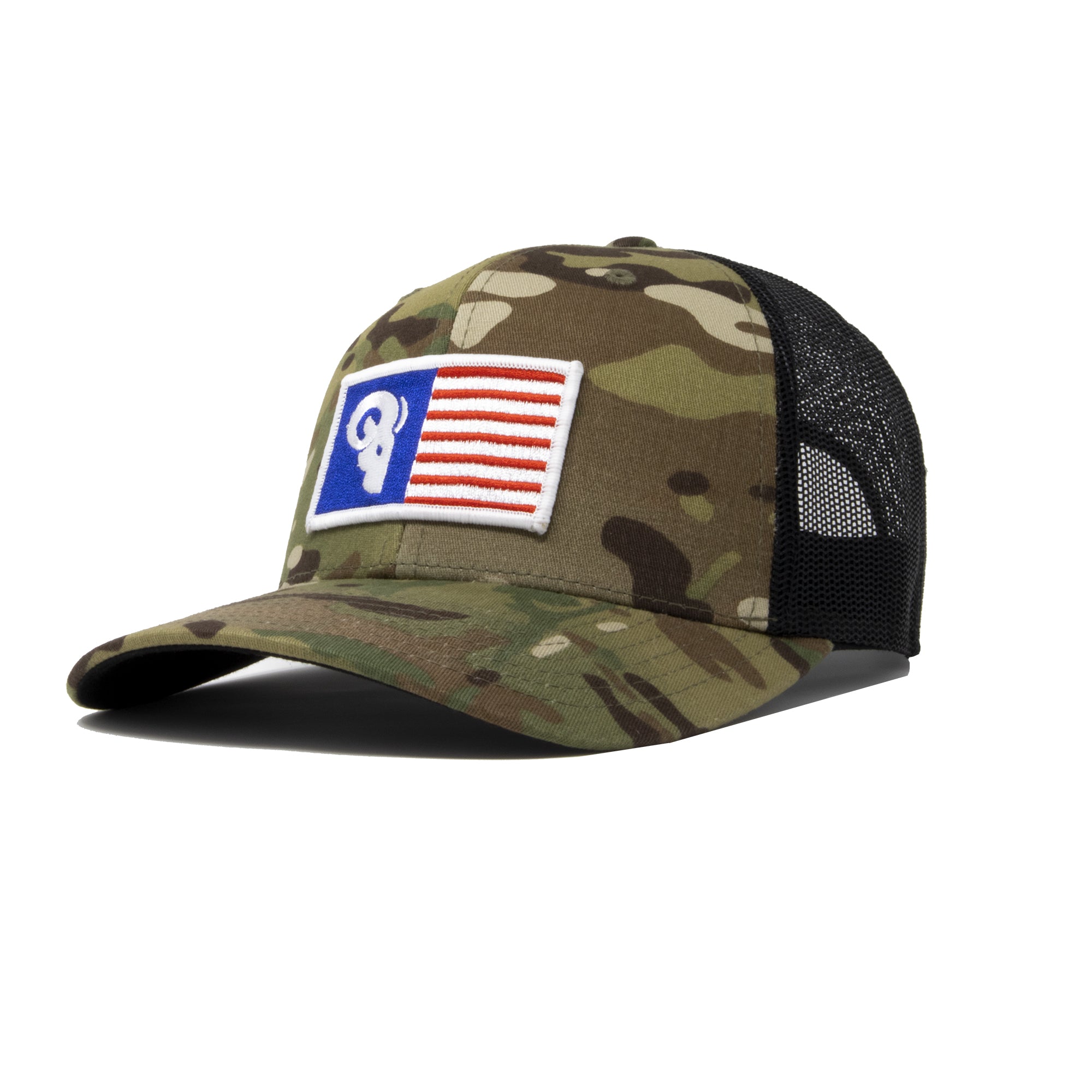American Patch Green Camo Trucker / Snapback