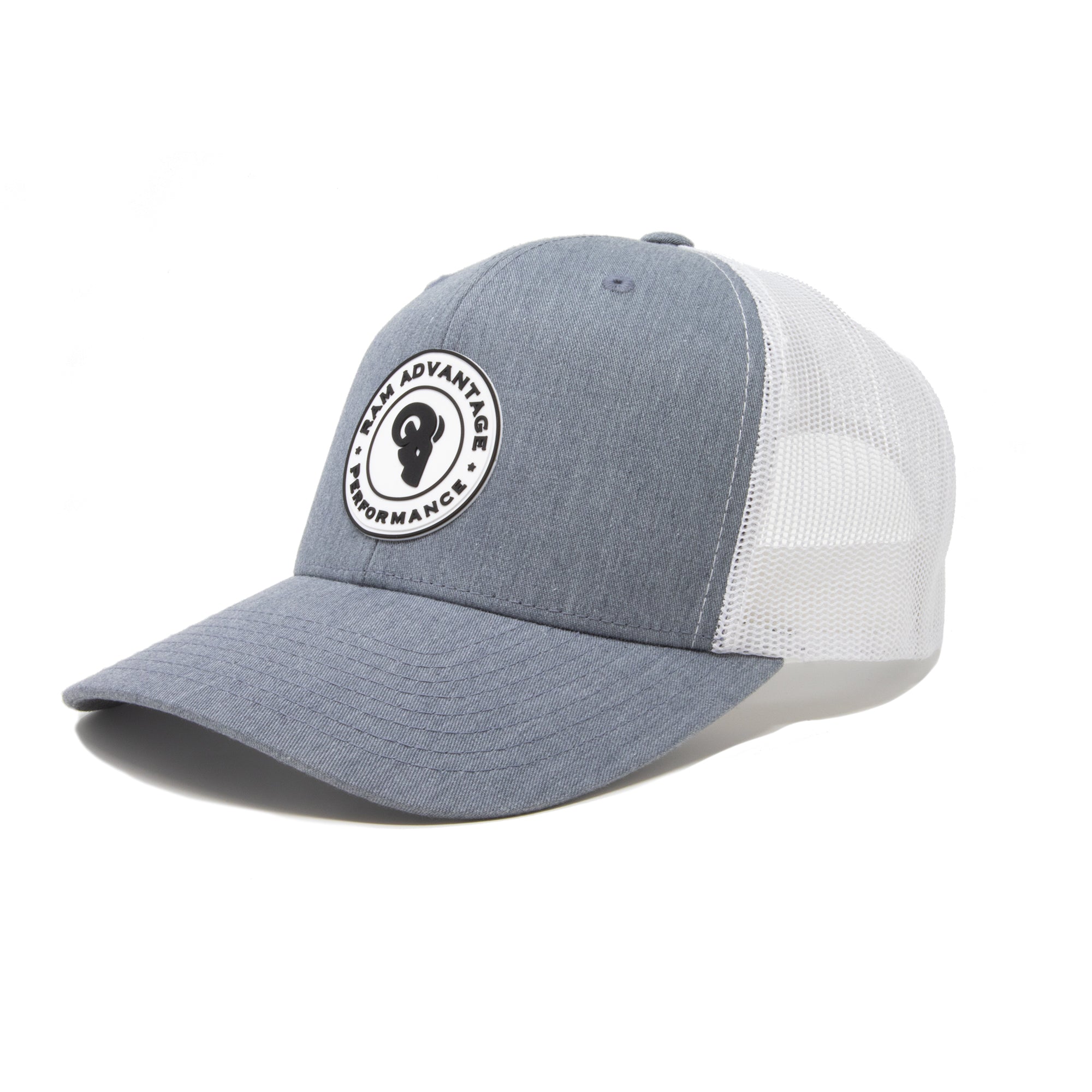 Heather Grey White Patch Trucker / Snapback