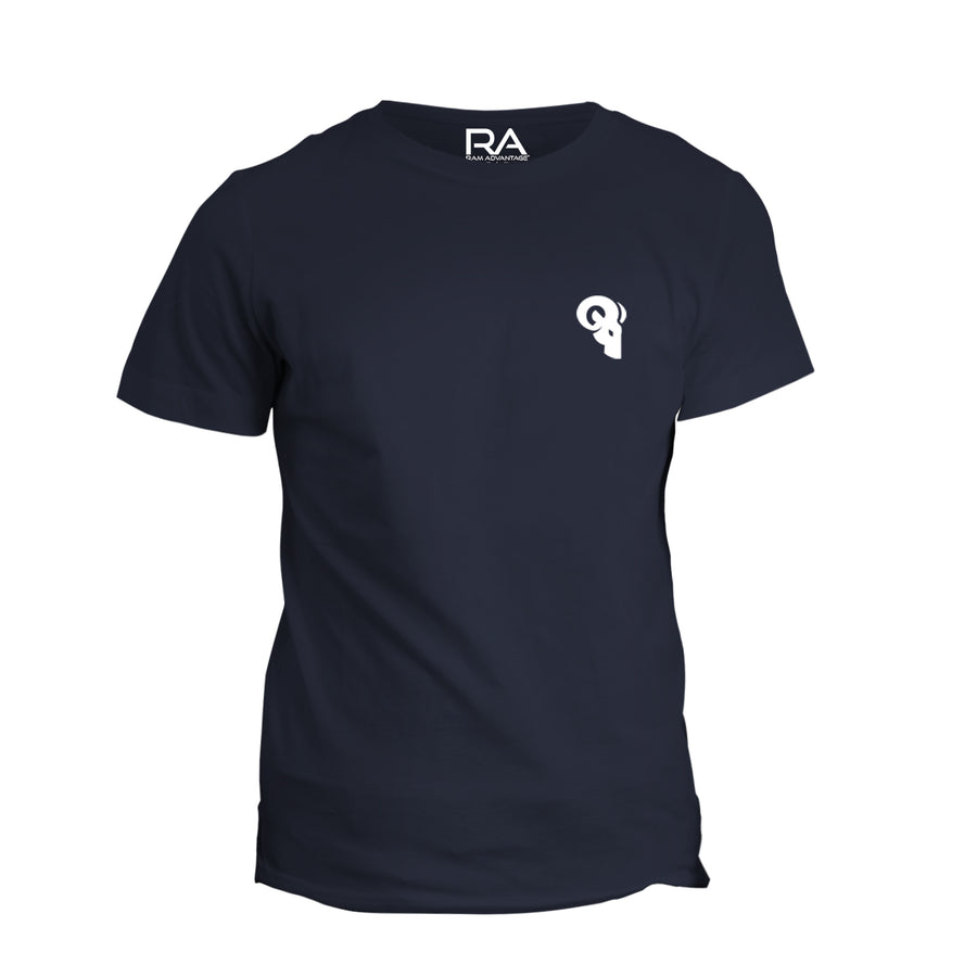 Everyday Basic Logo Shirt - Heather Navy / White