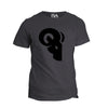 Dark Gray and Black Logo T-Shirt