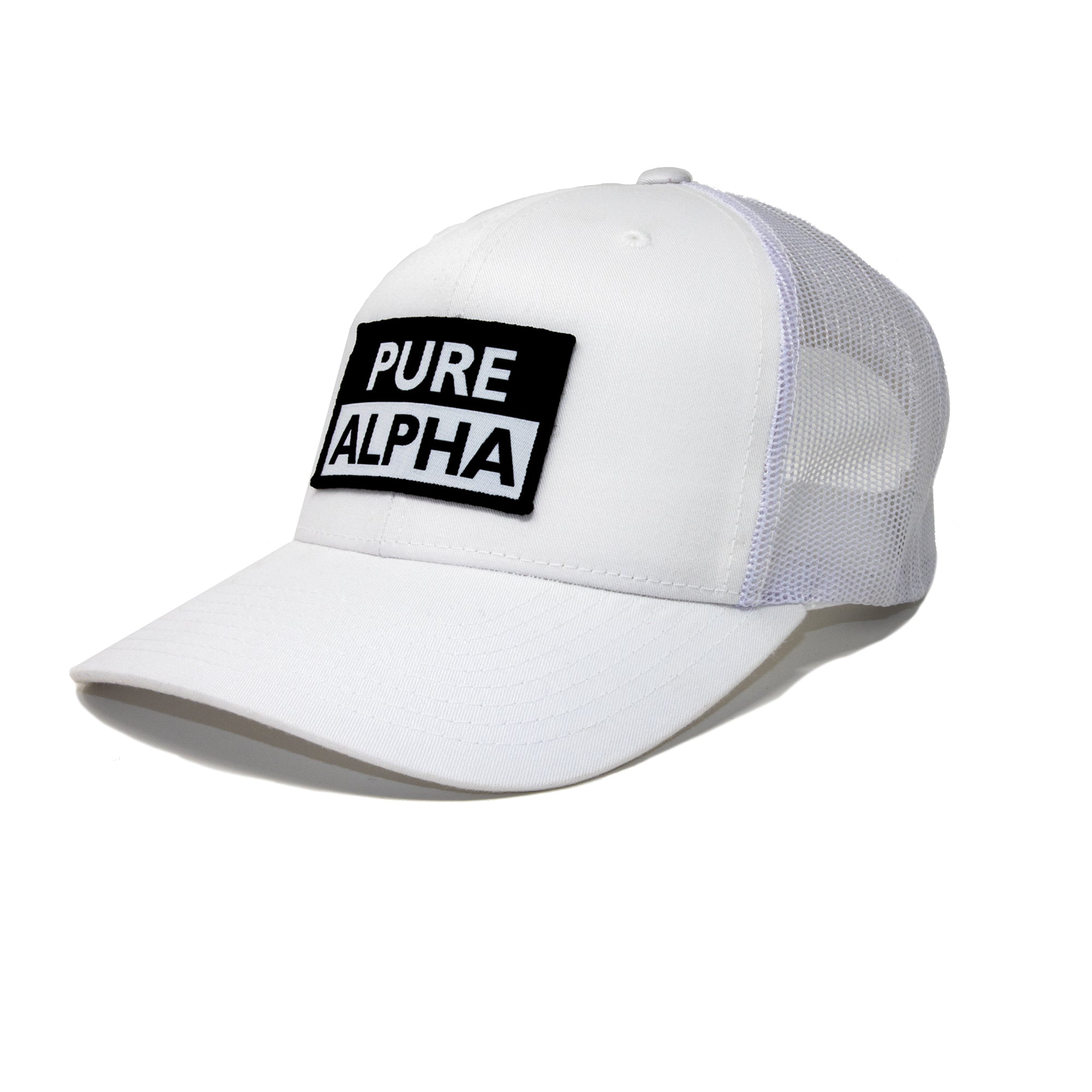 PURE ALPHA White Trucker / Snapback