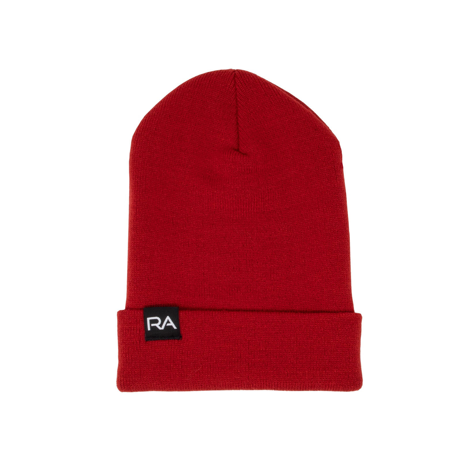 Red Knit Cuffed RA Beanie