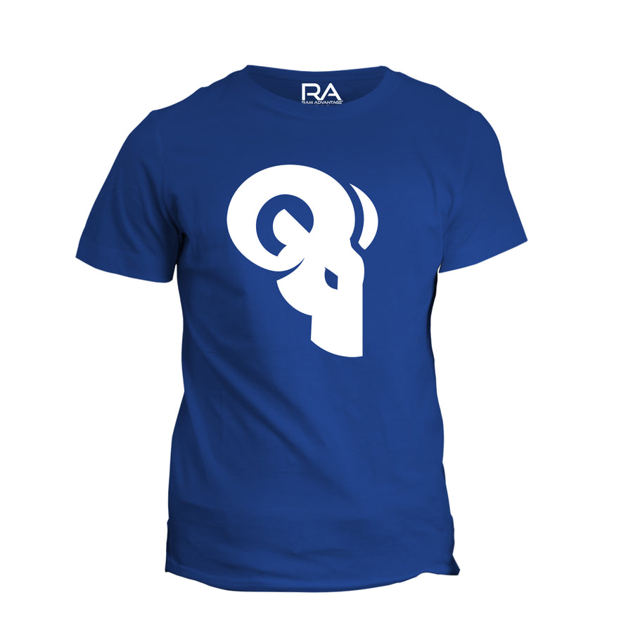 Royal Blue and White Logo T-Shirt