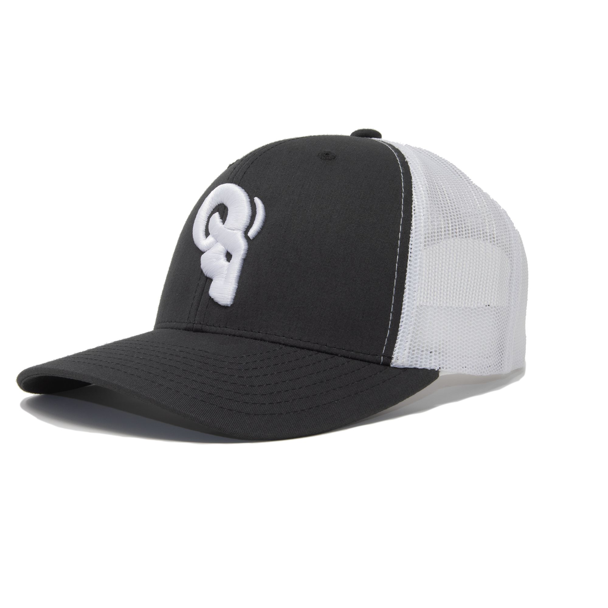 3D PUFF EMBROIDERY - Trucker hats feature two-tone color combination, mesh fit for comfort and the iconic RAM ADVANTAGE logo in stylish 3D puff embroidery.