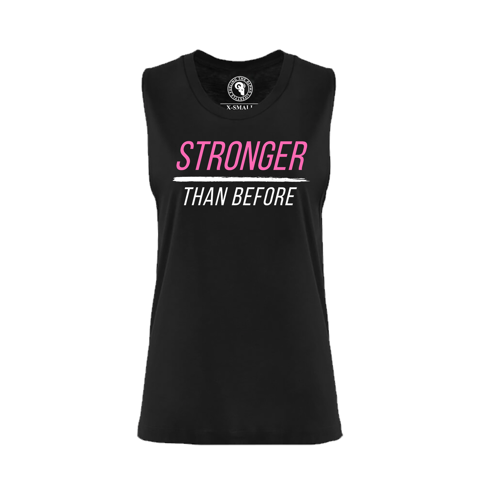 women's STRONGER THAN BEFORE muscle tank top