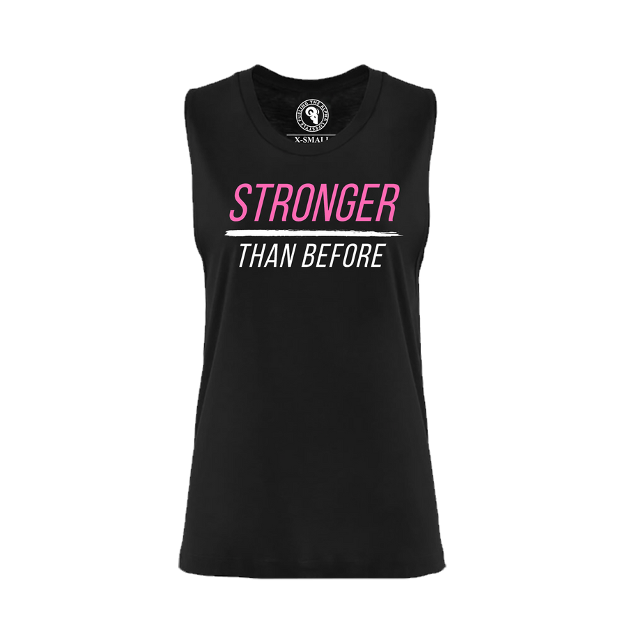 women's STRONGER THAN BEFORE muscle tank top