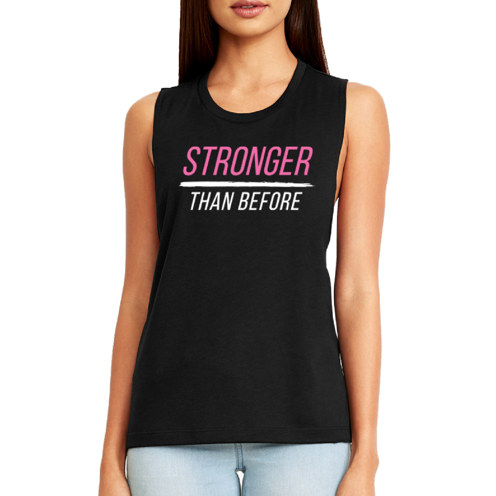 women's STRONGER THAN BEFORE ultra-soft muscle tank top