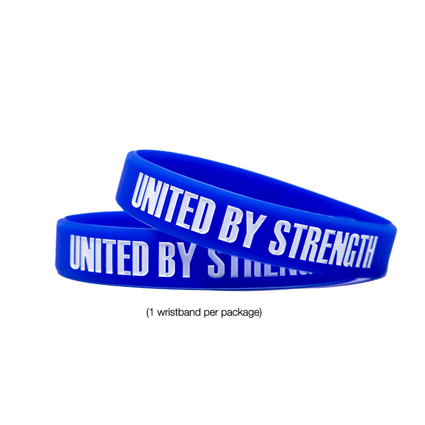 The UNITED BY STRENGTH campaign is designed to provide relief for families in need. Specifically, families struggling to secure nutritional meals. 100% of the proceeds from each wristband will be donated to Feeding America to provide meals for families, individuals and food banks nationwide.