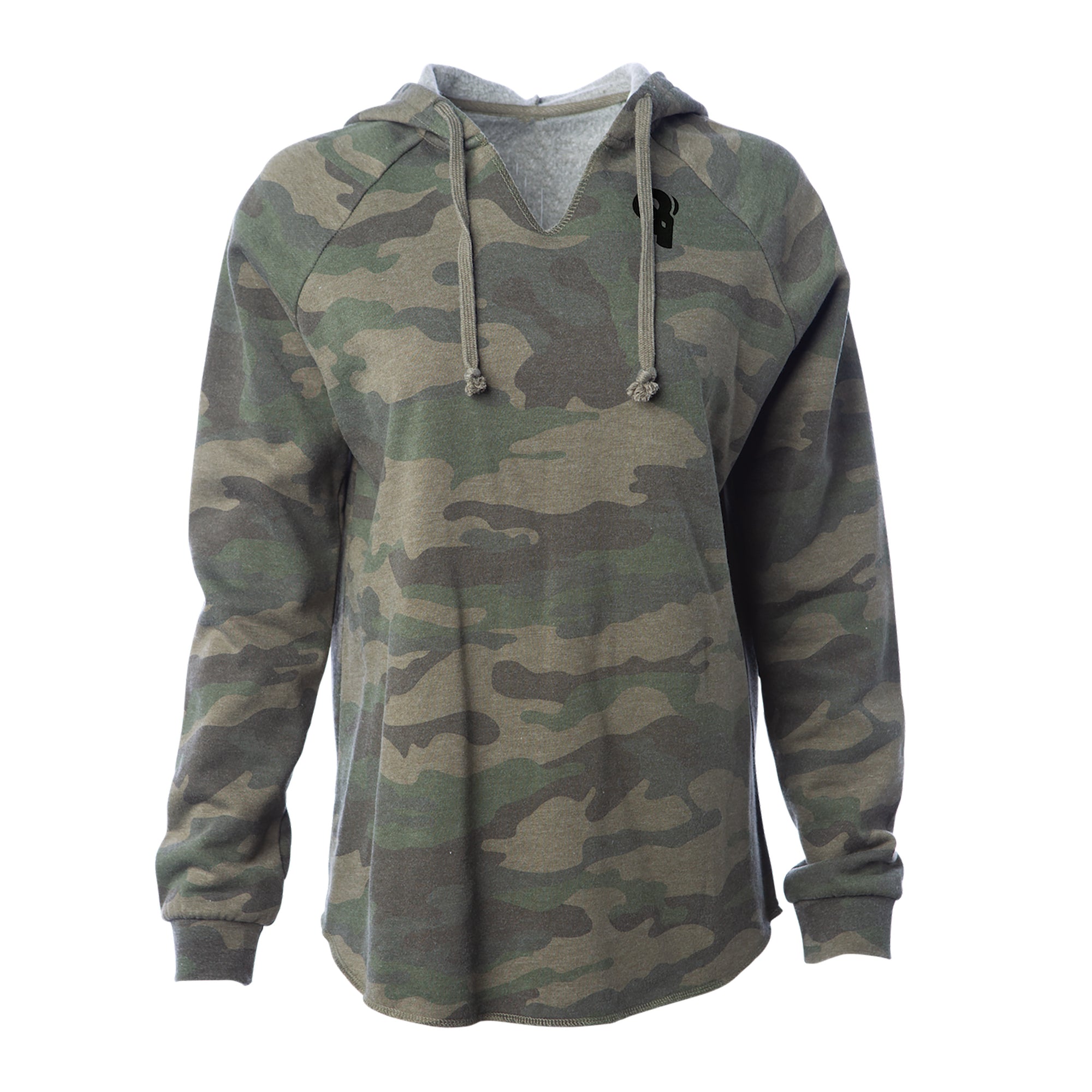 Women's Wave Wash Hoodie - Green Camo