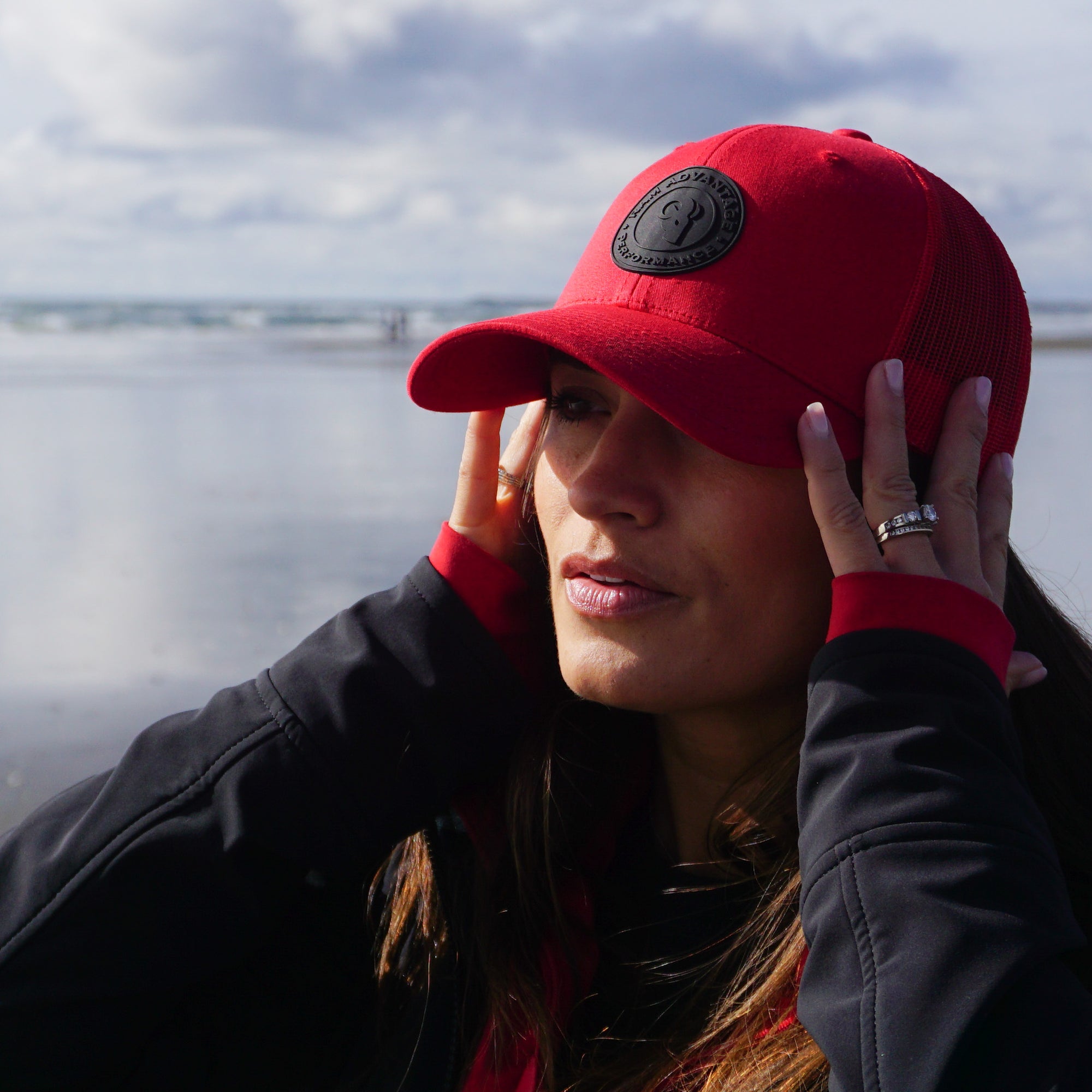 Red Patch Trucker / Snapback