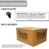 RAM ADVANTAGE premium HEATHER GREY and WHITE 3D embroidered TRUCKER HAT