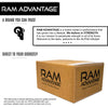 RAM ADVANTAGE premium HEATHER GREY and BLACK 3D embroidered TRUCKER HAT