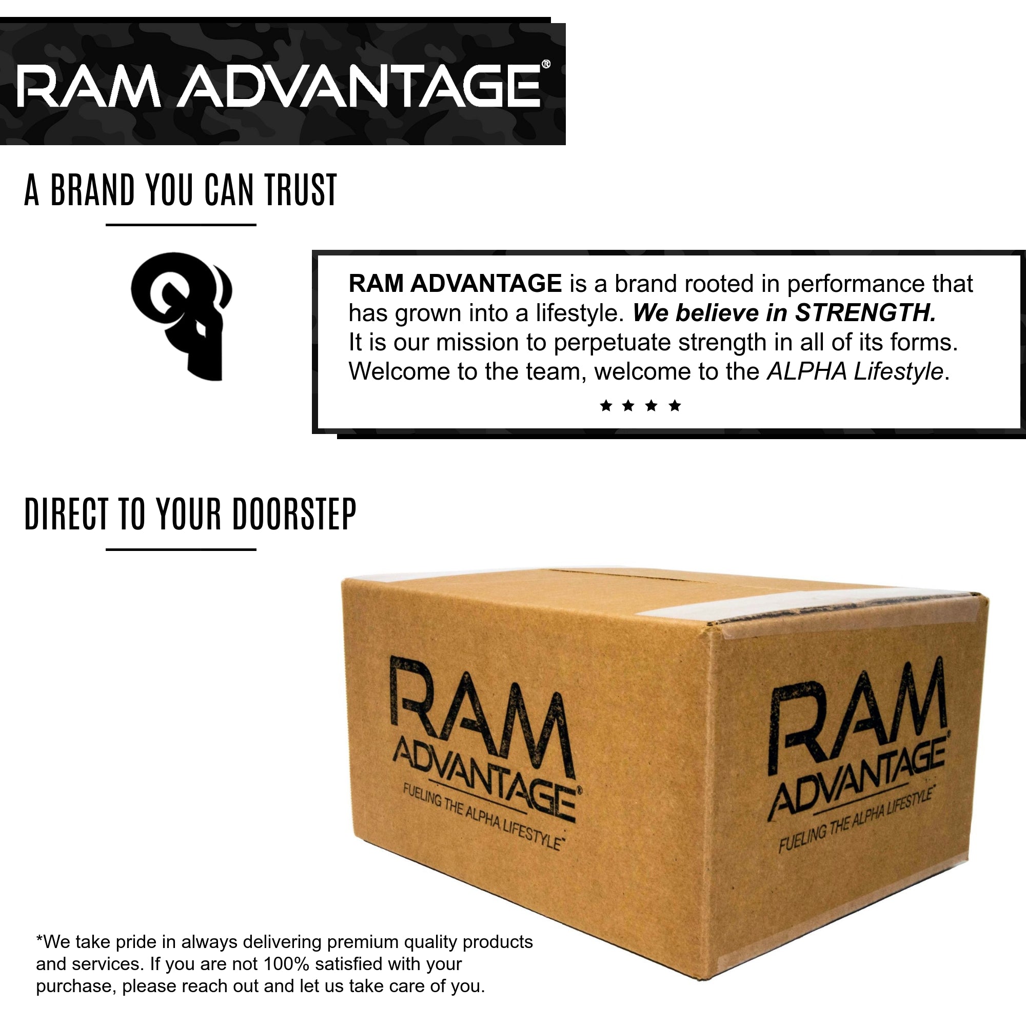 RAM ADVANTAGE trucker hats are for people who DESIRE STRENGTH DURABILITY and STYLE