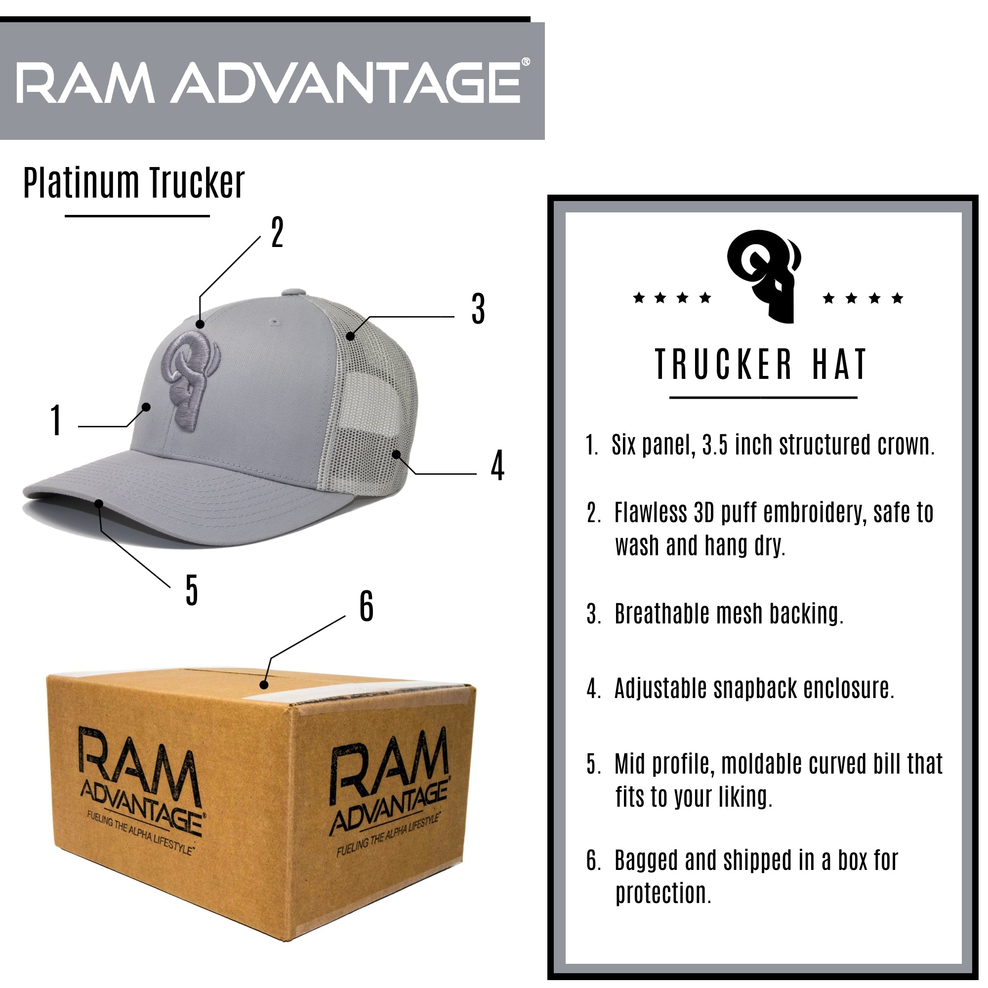 Platinum Trucker / Snapback